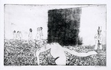 Artist: b'BALDESSIN, George' | Title: b'Recurring landscape.' | Date: 1965 | Technique: b'etching, printed inblack ink, from one plate'
