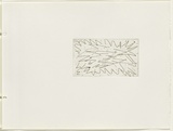 Artist: JACKS, Robert | Title: not titled [abstract linear composition]. [leaf 38 : recto] | Date: 1978 | Technique: etching, printed in black ink, from one plate