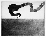 Artist: Daws, Lawrence. | Title: Knot in sky. | Date: (1973) | Technique: aquatint and etching, printed in black ink, from one plate | Copyright: © Lawrence Daws