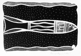 Artist: b'Maymuru-White, Naminapu.' | Title: b'Nuykal at Wayawu II' | Date: 1989 | Technique: b'lithograph, printed in black ink, from one stone'