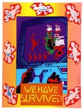 Artist: b'Guppy, Marla.' | Title: b'We have survived' | Date: 1987 | Technique: b'screenprint, printed in colour, from multiple stencils'