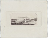 Artist: b'Terry, F.C.' | Title: b'(Sydney Harbour).' | Date: c.1860 | Technique: b'etching, printed in purpleish black ink, from one plate'