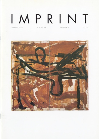 Artist: b'PRINT COUNCIL OF AUSTRALIA' | Title: b'Periodical | Imprint. Melbourne: Print Council of Australia, vol. 28, no. 2, 1993' | Date: 1993