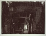 Artist: b'Edwards, Annette.' | Title: b'The shadow of past things' | Date: 1985 | Technique: b'softground etching and aquatint, printed in black ink, from one plate'