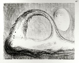 Artist: BOYD, Arthur | Title: St Francis lying down in the wilderness. | Date: (1965) | Technique: lithograph, printed in black ink, from one plate | Copyright: Reproduced with permission of Bundanon Trust