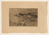 Title: Gibraltar | Date: 1952 | Technique: etching, printed in brown ink, from one plate
