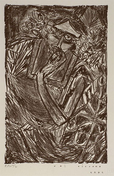 Artist: b'Ciccone, Valerio.' | Title: b'not titled III' | Date: 1991, July | Technique: b'lithograph, printed in black ink, from one stone'