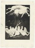 Artist: BOYD, Arthur | Title: The hunters set out to trap the Unicorn. | Date: 1973-74 | Technique: aquatint, printed in black ink, from one plate | Copyright: Reproduced with permission of Bundanon Trust