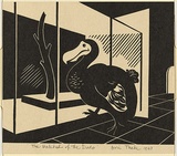 Artist: Thake, Eric. | Title: Greeting card: Christmas (The Habitat of the Dodo) | Date: 1943 | Technique: linocut, printed in black ink, from one block