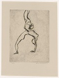 Artist: WILLIAMS, Fred | Title: Tumblers. Number 2 | Date: 1967 | Technique: etching, deep etching, flat biting and mezzotint, printed in black ink, from one zinc plate | Copyright: © Fred Williams Estate