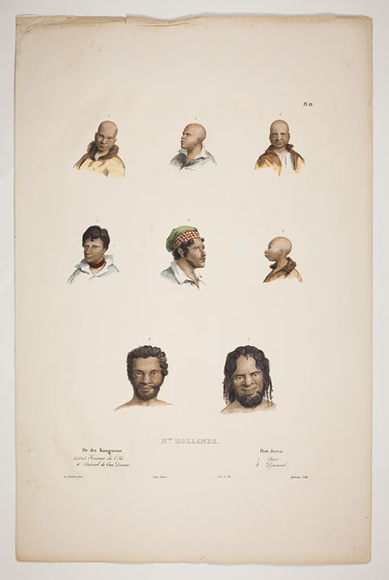 Title: b'Nouvelle Hollande [New Holland]' | Date: 1833 | Technique: b'lithograph, printed in black ink, from one stone; hand-coloured'