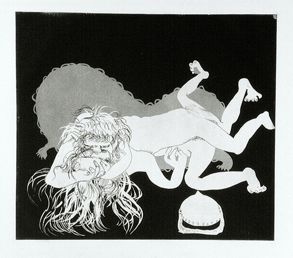 Artist: b'BOYD, Arthur' | Title: b'Then slip your mouth aside just as he is sure of it.' | Date: 1970 | Technique: b'etching and aquatint, printed in black ink, from one plate' | Copyright: b'Reproduced with permission of Bundanon Trust'