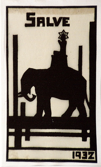 Artist: Waller, Christian. | Title: Salve | Date: 1932 | Technique: linocut, printed in black ink, from one block