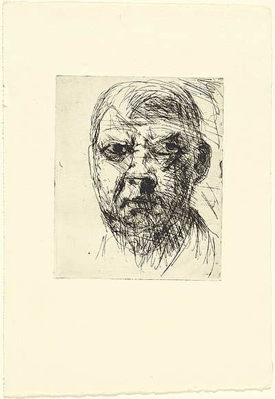 Artist: b'BOYD, Arthur' | Title: b'Self portrait.' | Date: (1962-63) | Technique: b'etching, printed in black ink, with plate-tone, from one plate'