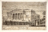 Artist: b'Carmichael, John.' | Title: b'New Court House, South Head Road, Sydney.' | Date: 1838 | Technique: b'line-engraving, printed in black ink, from one copper plate'