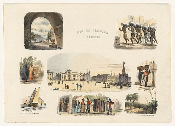 Artist: b'Buvelot, Louis.' | Title: b'Rio de Janeiro pitoresco.' | Date: 1842-43 | Technique: b'lithograph, printed in colour, from multiple stones: additional hand-colouring'
