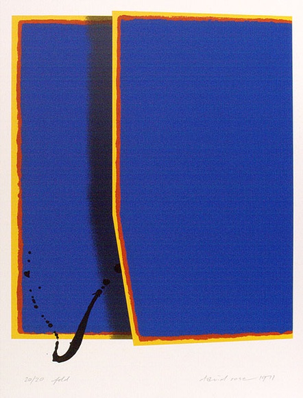 Artist: b'ROSE, David' | Title: b'Fold' | Date: 1971 | Technique: b'screenprint, printed in colour, from five stencils'