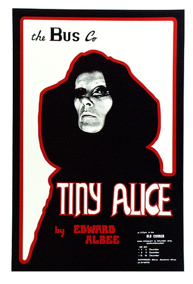 Artist: b'Bolzan, Rick.' | Title: b'Tiny Alice.' | Date: November 1973 | Technique: b'screenprint, printed in colour, from multiple stencils'