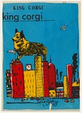 Artist: b'Megalo Screenprinting Collective.' | Title: b'King Corgi' | Date: 1981 | Technique: b'screenprint, printed in colour, from four stencils'