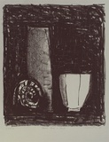 Artist: b'Lincoln, Kevin.' | Title: b'Bowl vase and shell' | Date: 1986 | Technique: b'lithograph, printed in black ink, from one stone'