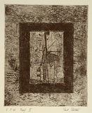 Artist: Partos, Paul. | Title: Untitled C #7 | Date: c.1988 | Technique: etching, printed in black ink, from one plate