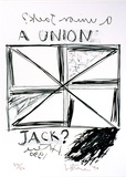 Artist: Hotere, Ralph. | Title: A Union Jack ? | Date: 1990 | Technique: lithograph, printed in colour, from multiple stones