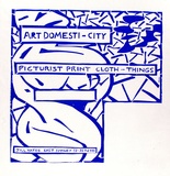 Artist: b'MERD INTERNATIONAL' | Title: b'Poster: Art domesti-city' | Date: 1984 | Technique: b'screenprint'