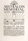 Artist: UNKNOWN | Title: Australian Memorial Villers-Bretonneux | Date: 1938 | Technique: photo-lithograph