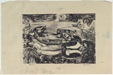 Artist: b'Adams, Tate.' | Title: b'Fisherman.' | Date: 1954 | Technique: b'lithograph, printed in black ink, from one zinc plate'