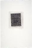 Artist: Partos, Paul. | Title: Untitled G | Date: 1986, March-April | Technique: etching and drypoint, printed in black ink with plate-tone, from one plate