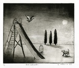 Artist: b'McKenna, Noel.' | Title: b'Bird liberator' | Date: 1988 | Technique: b'etching and drypoint, printed in black ink, from one plate' | Copyright: b'\xc2\xa9 Noel McKenna'