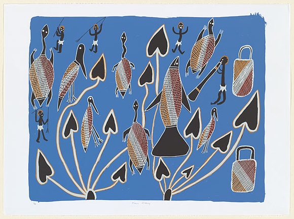 Artist: b'Wilfred, Norman.' | Title: b'Mimi story' | Date: 2002 | Technique: b'screenprint, printed in colour, from five stencils'