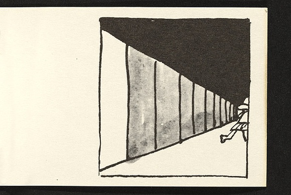 Title: b'Schoolgirl takes a flip.' | Date: 1979 | Technique: b'offset-lithograph'