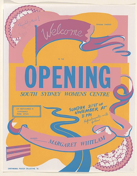 Welcome to the opening: South Sydney Womens Centre (1976) by Marie ...