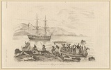 Title: Enlèvement du Boyd par les Nouveaux-Zélandais [Abduction of the Boyd by the New Zealanders] | Date: 1835 | Technique: engraving, printed in black ink, from one steel plate