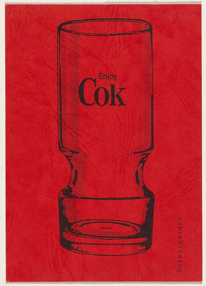 Artist: b'TIPPING, Richard' | Title: b'Card: Enjoy Cok.' | Date: 1980