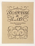 Artist: Shaw, Rod. | Title: Snatches and Lays: Songs Miss Lillywhite never taught us | Technique: screenprint, printed in black ink, from one stencil
