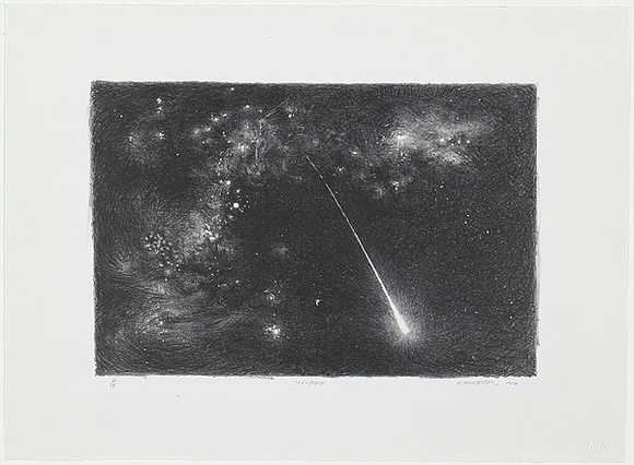 Artist: b'Mortensen, Kevin.' | Title: b'Sky-brace' | Date: 1986 | Technique: b'lithograph, printed in black ink, from one stone' | Copyright: b'This work appears on screen courtesy of the artist'