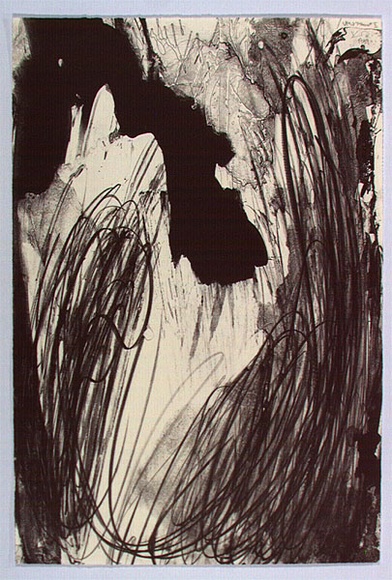 Artist: b'Koch-Sanders, Donny.' | Title: b'not titled #1' | Date: 1989 | Technique: b'tuche and crayon lithograph, printed in black ink, from one stone'