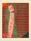 Title: b'Homage to Milan II' | Date: 1969 | Technique: b'relief print, printed in colour, from multiple blocks; further relief additions made with found objects including corrugated cardboard'