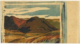 Artist: Bell, George.. | Title: (Hills). | Technique: linocut, printed in black ink, from one block