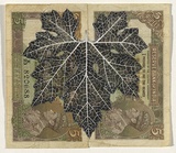 Artist: b'HALL, Fiona' | Title: b'Momordica charantia - Bitter melon (Indian currency)' | Date: 2000 - 2002 | Technique: b'gouache' | Copyright: b'\xc2\xa9 Fiona Hall'