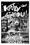 Artist: Sharp, Martin. | Title: Krazy 4 you! Jeannie Lewis, Peter Kenny at the Palms Cabaret | Date: 1979 | Technique: screenprint, printed in black ink, from one stencil