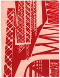 Artist: b'Forthun, Louise.' | Title: b'The red bridge.' | Date: 1999 | Technique: b'aquatint, printed in red ink, from two copper plates'