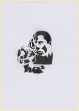 Artist: b'HAHA,' | Title: b'Hitman II.' | Date: 2004 | Technique: b'stencil, printed in black ink, from one stencil'