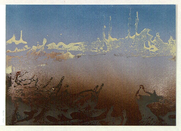Artist: b'Bush, Charles.' | Title: b'Exhibition invitation card.' | Date: 1976 | Technique: b'monotype'