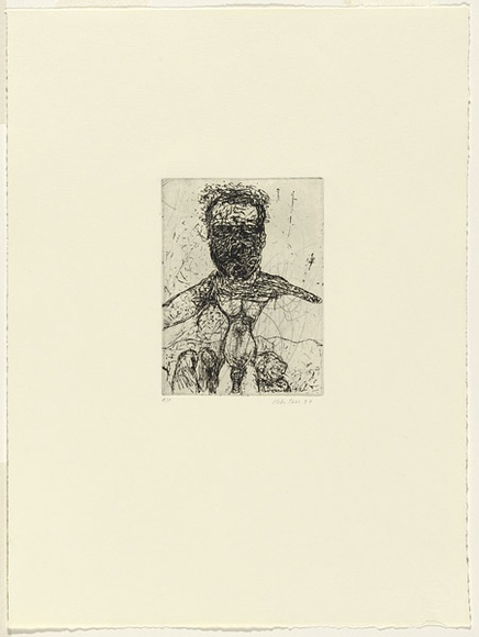 Artist: b'PARR, Mike' | Title: b'Organon I' | Date: 1987 | Technique: b'etching, printed in black ink, from one plate'