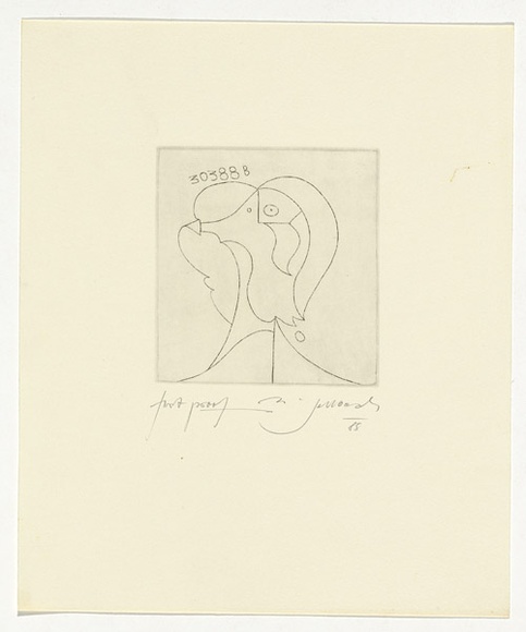 Artist: b'SELLBACH, Udo' | Title: b'not titled' | Date: 1960-80 | Technique: b'etching'