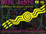 Artist: b'REDBACK GRAPHIX' | Title: b'Bush radio.' | Date: 1985 | Technique: b'screenprint, printed in colour, from four stencils' | Copyright: b'\xc2\xa9 Michael Callaghan'