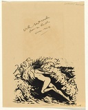 Artist: b'Revill, Lindsay.' | Title: b'(Surf)' | Date: 1948 | Technique: b'linocut, printed in black ink, from one block'